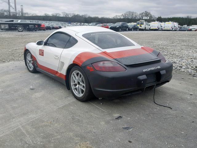 WP0AB29806U781560 - 2006 PORSCHE CAYMAN S WHITE photo 3