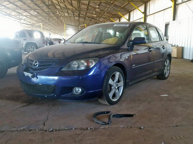 JM1BK343341188800 - 2004 MAZDA 3 HATCHBAC BLUE photo 2