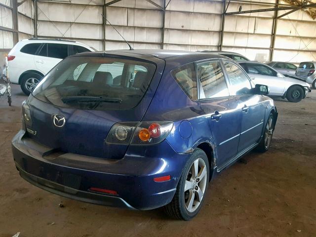 JM1BK343341188800 - 2004 MAZDA 3 HATCHBAC BLUE photo 4