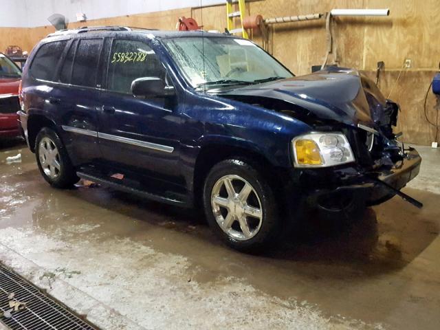 1GKDT13S582173142 - 2008 GMC ENVOY BLUE photo 1