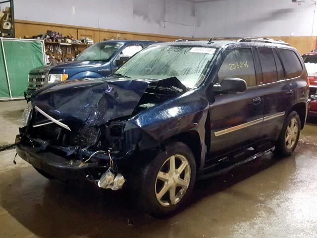 1GKDT13S582173142 - 2008 GMC ENVOY BLUE photo 2