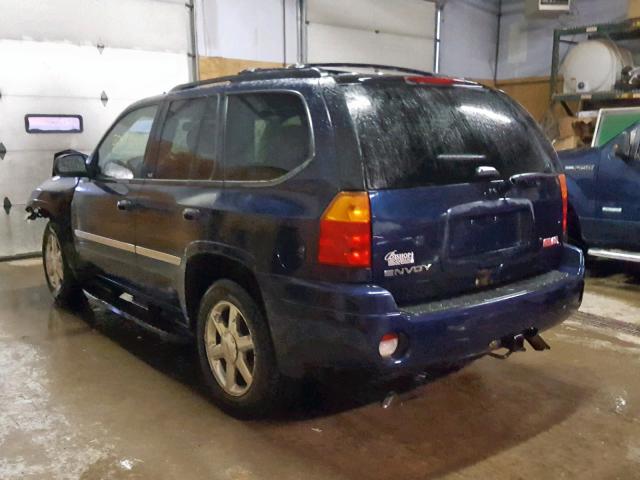 1GKDT13S582173142 - 2008 GMC ENVOY BLUE photo 3