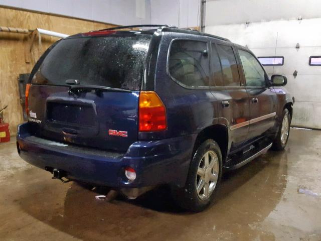 1GKDT13S582173142 - 2008 GMC ENVOY BLUE photo 4