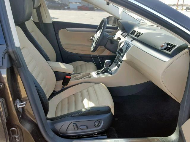 WVWBN7AN9GE504623 - 2016 VOLKSWAGEN CC BASE BROWN photo 5
