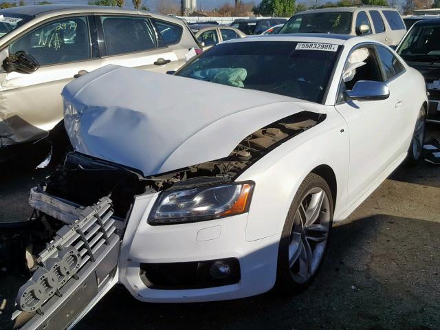 WAUVVAFR8CA000925 - 2012 AUDI S5 PRESTIG WHITE photo 2