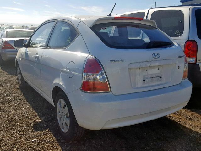 KMHCM3AC3AU162321 - 2010 HYUNDAI ACCENT BLU WHITE photo 3