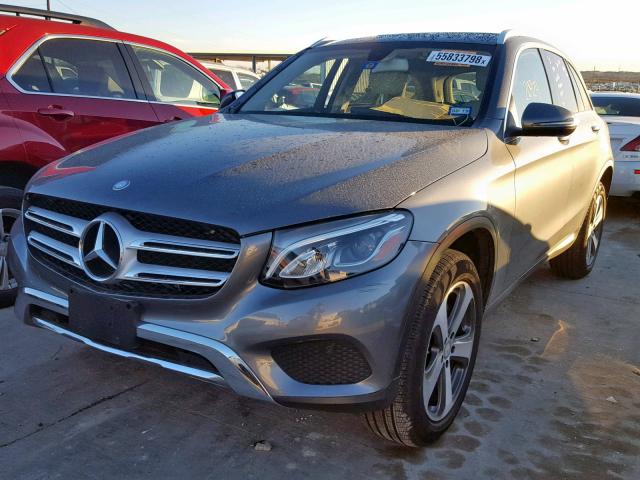 WDC0G4JB3HF125094 - 2017 MERCEDES-BENZ GLC 300 GRAY photo 2