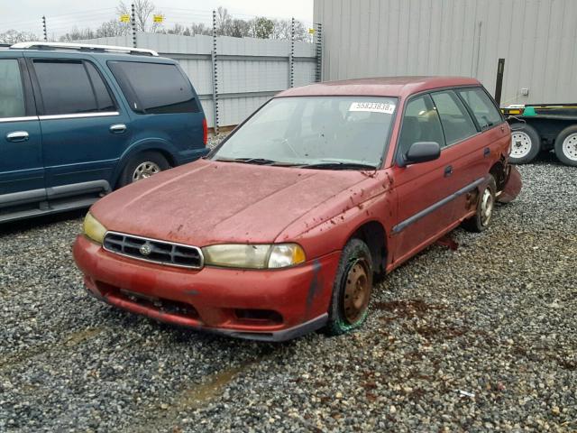 4S3BK4954W8319128 - 1998 SUBARU LEGACY POS RED photo 2