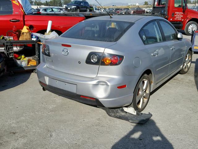 JM1BK323961535889 - 2006 MAZDA 3 S SILVER photo 4