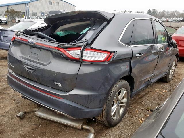 2FMPK4J86HBC24433 - 2017 FORD EDGE SEL CHARCOAL photo 4