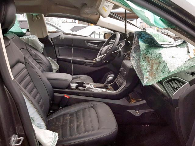 2FMPK4J86HBC24433 - 2017 FORD EDGE SEL CHARCOAL photo 5