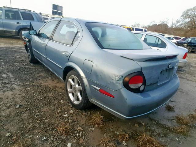 JN1CA31A3YT011008 - 2000 NISSAN MAXIMA GLE BLUE photo 3