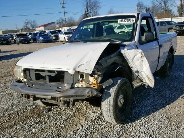 1FTYR10D53PB40624 - 2003 FORD RANGER WHITE photo 2