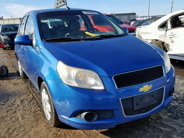 KL1TD66E89B344465 - 2009 CHEVROLET AVEO LS BLUE photo 1
