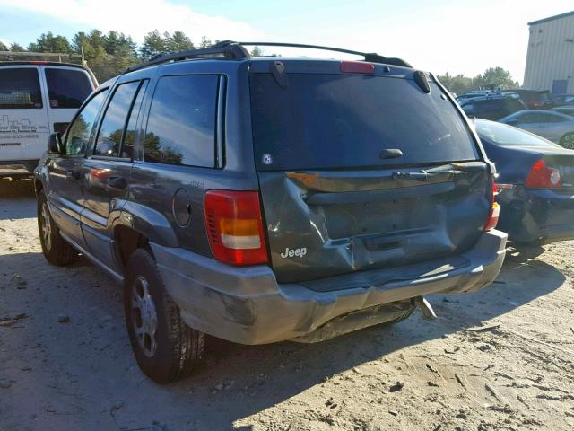 1J4GW58SXXC609955 - 1999 JEEP GRAND CHER GRAY photo 3