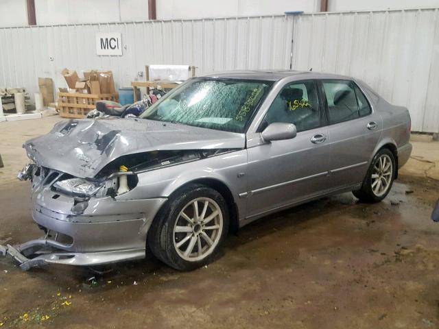 YS3EF48Z013015993 - 2001 SAAB 9-5 SE GRAY photo 2