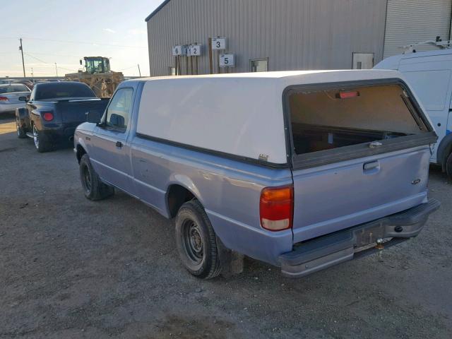 1FTYR10C8WUB34409 - 1998 FORD RANGER BLUE photo 3