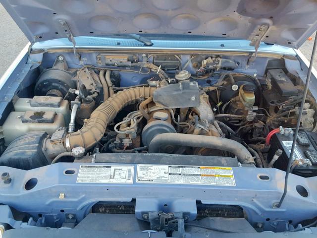 1FTYR10C8WUB34409 - 1998 FORD RANGER BLUE photo 7