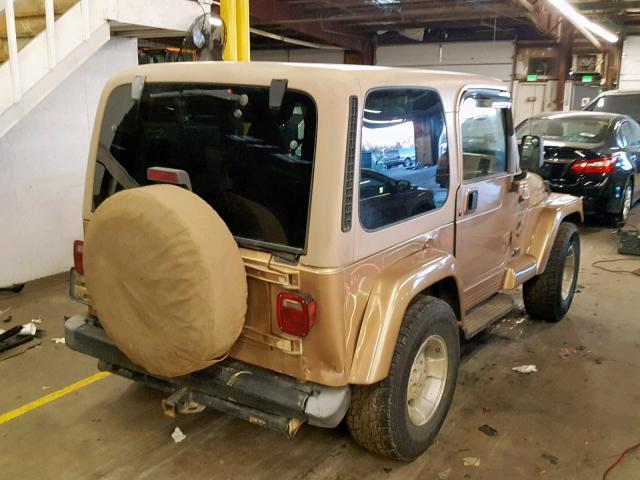 1J4FA59S4YP712887 - 2000 JEEP WRANGLER / TAN photo 4