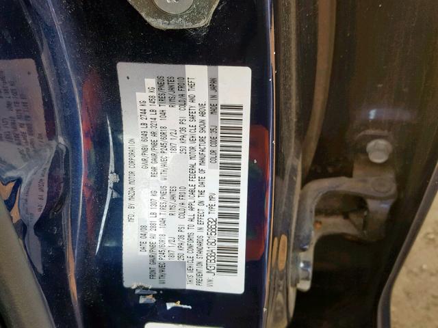 JM3TB38A180158632 - 2008 MAZDA CX-9 BLUE photo 10