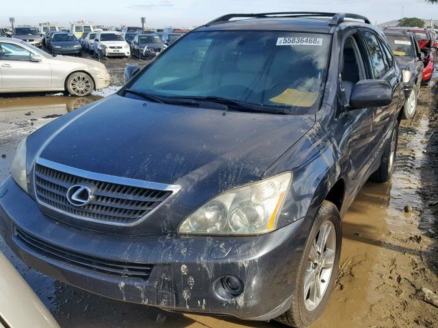 JTJHW31U060009842 - 2006 LEXUS RX 400 BLACK photo 2