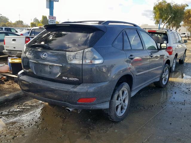 JTJHW31U060009842 - 2006 LEXUS RX 400 BLACK photo 4