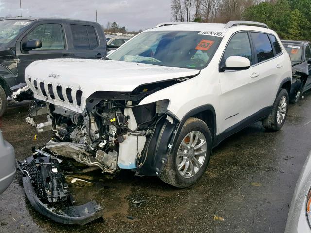 1C4PJLCB4KD221803 - 2019 JEEP CHEROKEE L WHITE photo 2