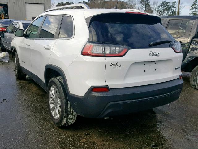 1C4PJLCB4KD221803 - 2019 JEEP CHEROKEE L WHITE photo 3