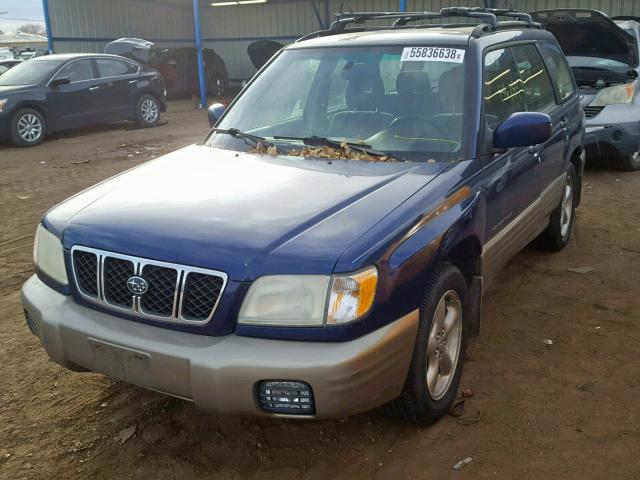 JF1SF65541H738889 - 2001 SUBARU FORESTER S BLUE photo 2