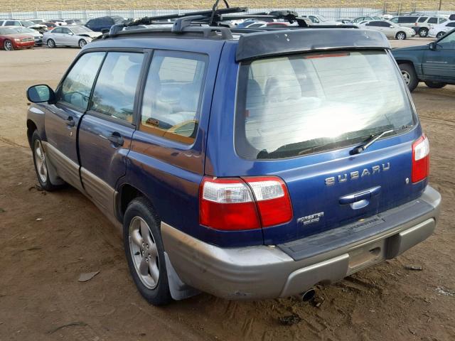 JF1SF65541H738889 - 2001 SUBARU FORESTER S BLUE photo 3
