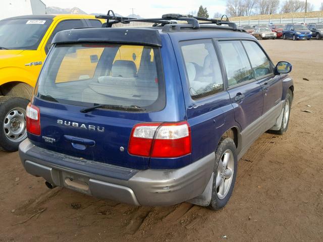 JF1SF65541H738889 - 2001 SUBARU FORESTER S BLUE photo 4