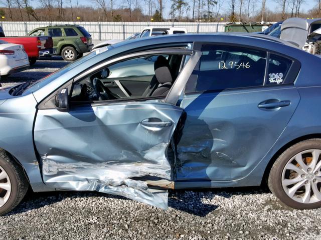 JM1BL1U55B1445407 - 2011 MAZDA 3 S BLUE photo 9