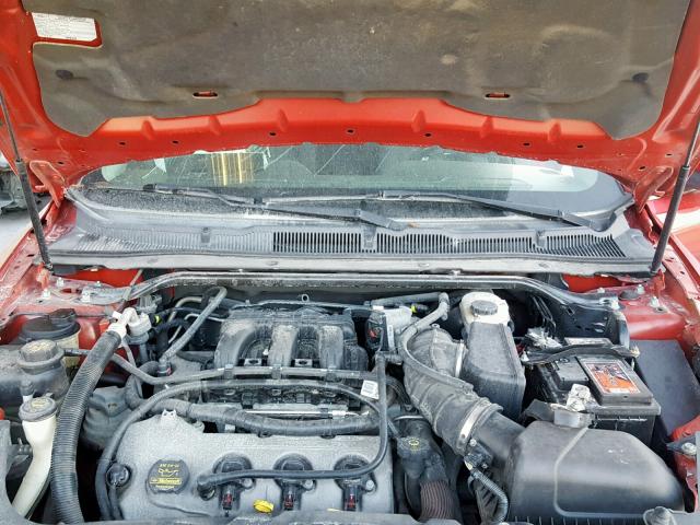 1FAHP2EW2AG118590 - 2010 FORD TAURUS SEL RED photo 7