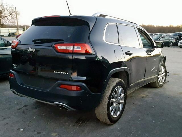 1C4PJMDS3FW510606 - 2015 JEEP CHEROKEE L BLACK photo 4