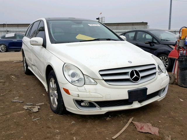 4JGCB65E76A004074 - 2006 MERCEDES-BENZ R 350 WHITE photo 1