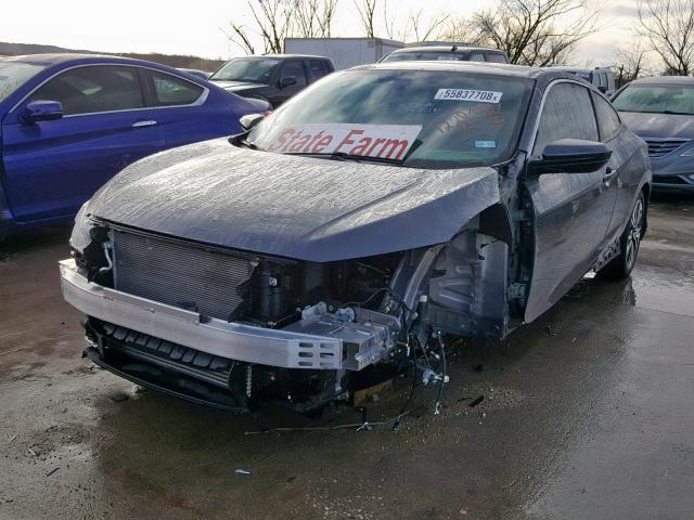 2HGFC3B7XJH356127 - 2018 HONDA CIVIC EXL GRAY photo 2