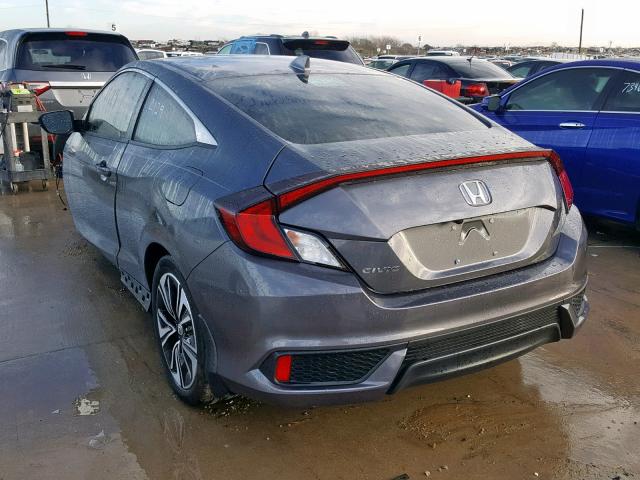 2HGFC3B7XJH356127 - 2018 HONDA CIVIC EXL GRAY photo 3