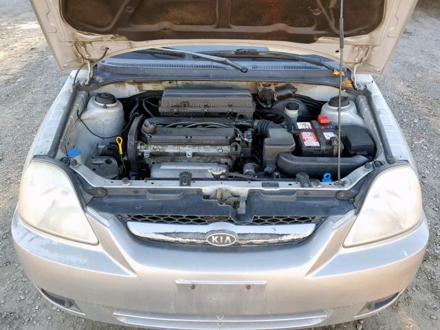 KNADC125936280457 - 2003 KIA RIO SILVER photo 7