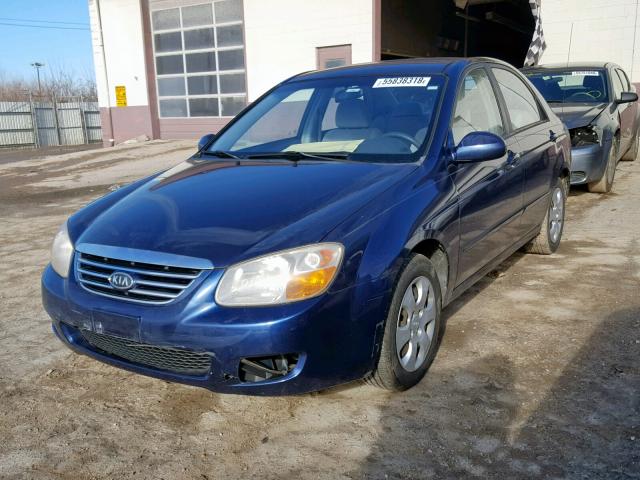 KNAFE121075416261 - 2007 KIA SPECTRA EX BLUE photo 2