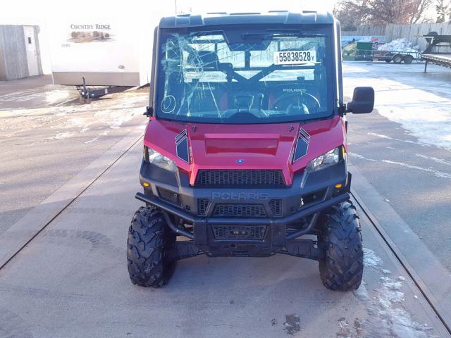 4XAUH9EA9EG345081 - 2014 POLARIS RANGER 900 RED photo 2