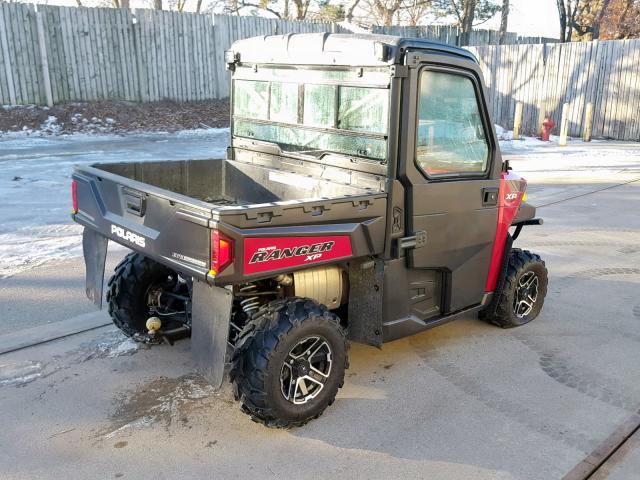 4XAUH9EA9EG345081 - 2014 POLARIS RANGER 900 RED photo 8