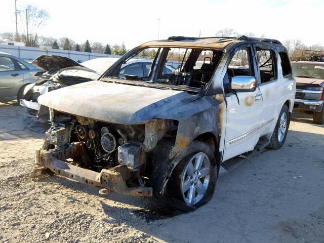 5N1AA0NE2CN612368 - 2012 NISSAN ARMADA SV WHITE photo 2