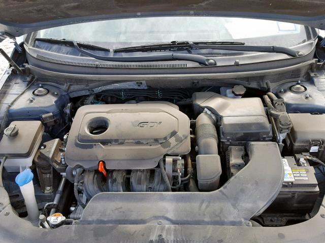 5NPE34AF1FH079729 - 2015 HYUNDAI SONATA SPO BLUE photo 7