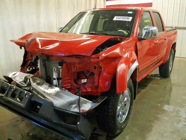 1GCHTDFE6B8128266 - 2011 CHEVROLET COLORADO L RED photo 2