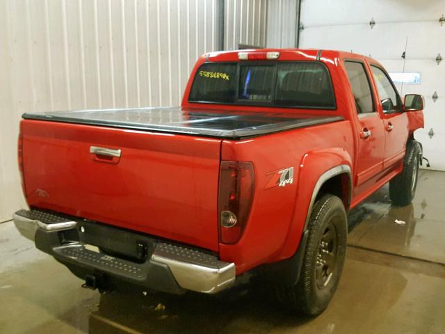 1GCHTDFE6B8128266 - 2011 CHEVROLET COLORADO L RED photo 4