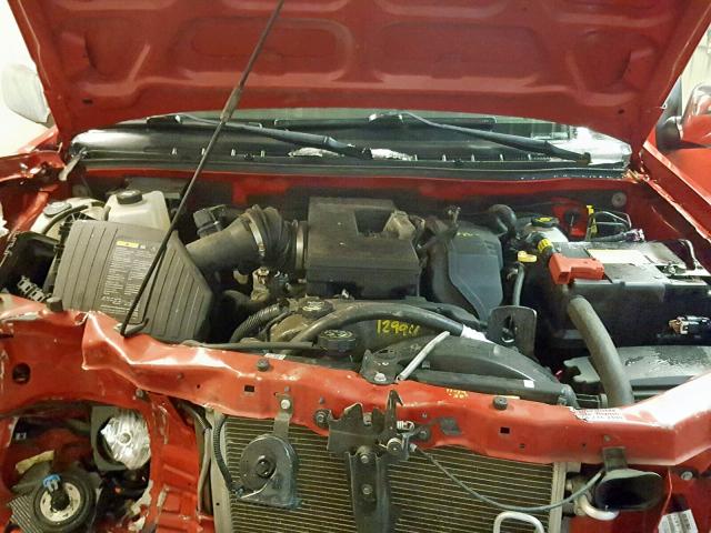 1GCHTDFE6B8128266 - 2011 CHEVROLET COLORADO L RED photo 7