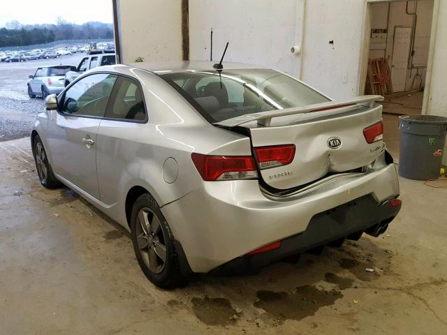 KNAFU6A22C5481696 - 2012 KIA FORTE EX SILVER photo 3