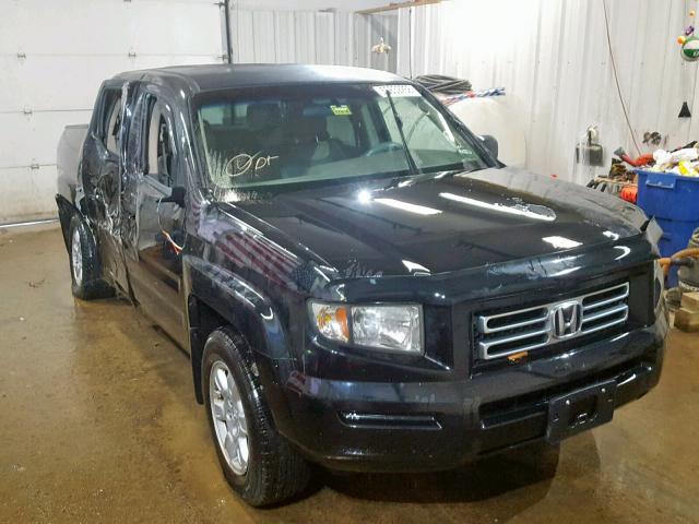 2HJYK16406H539862 - 2006 HONDA RIDGELINE BLACK photo 1