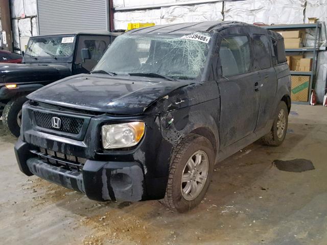 5J6YH18736L009358 - 2006 HONDA ELEMENT EX BLACK photo 2