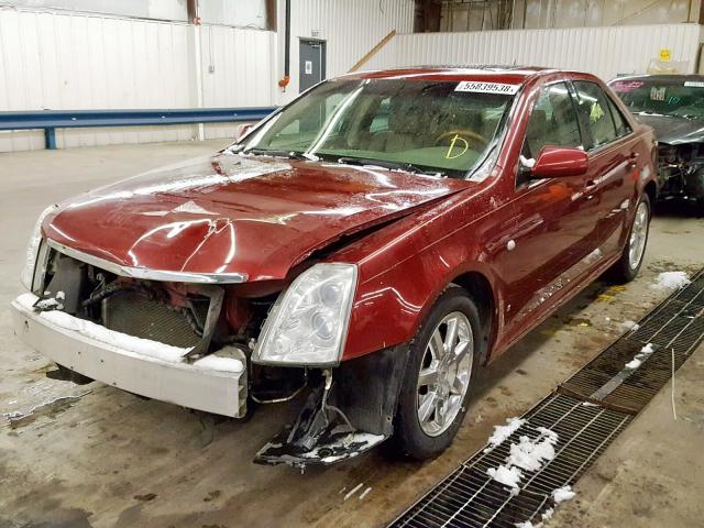 1G6DW677870141515 - 2007 CADILLAC STS RED photo 2